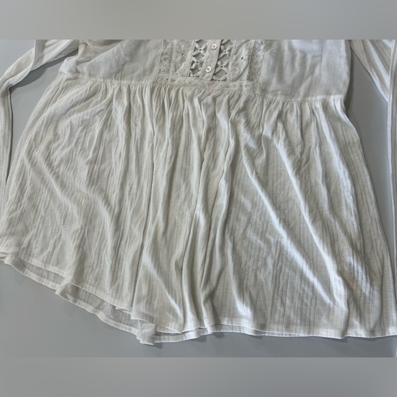 NEW Free People Butterfly Fields Tunic Cream White Sheer Lace XS - Picture 8 of 11